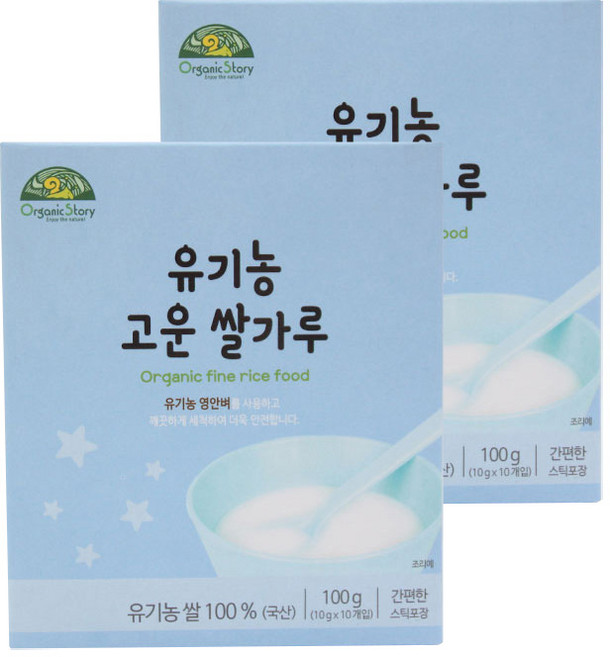 Organic Story herb 孩童副食品細米糊粉, 2盒, 100g