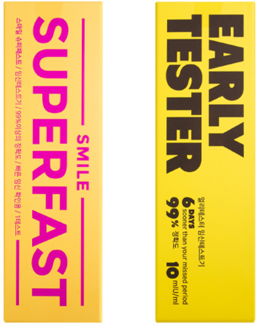 스마일랩 슈퍼패스트 + 얼리테스터 임신테스트기 2종세트, 1세트