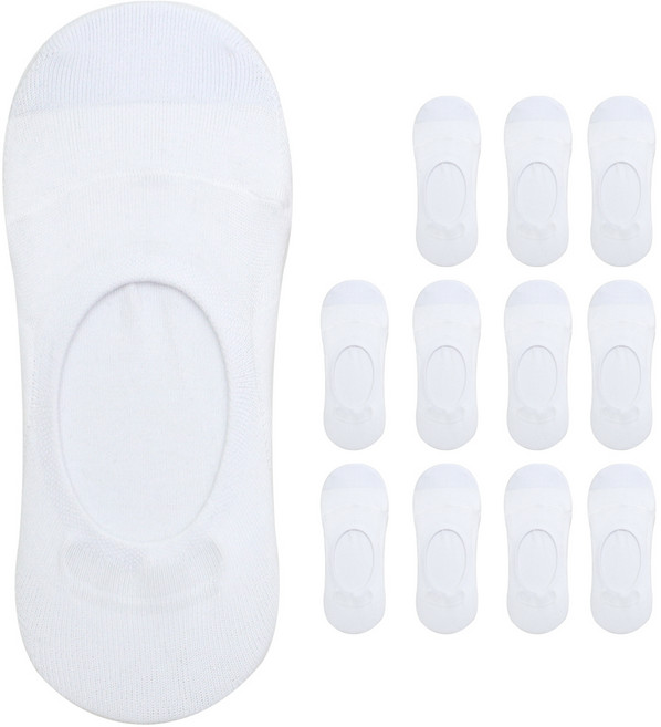 투투삭스 여성용 구멍 보완 발 끝 두겹 페이크삭스 12켤레