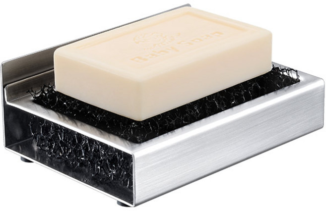 3M 강력접착 호텔식 스텐 필터폼 비누받침대, 1개