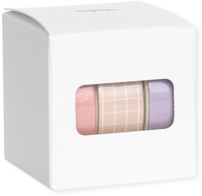 왈가닥스 아르떼 마스킹 테이프 플랜 15mm x 10m 3종 세트, Candy shop, 1세트