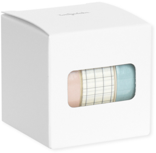 왈가닥스 아르떼 마스킹 테이프 플랜 15mm x 10m 3종 세트, Cotton candy, 1세트