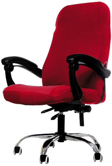 그뤠잇 지퍼형 사무실 의자커버, 레드, 1개