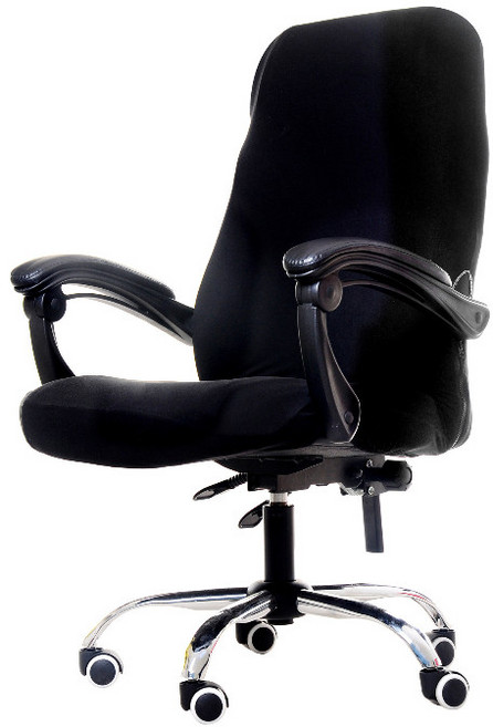 그뤠잇 지퍼형 사무실 의자 커버, 블랙, 1개