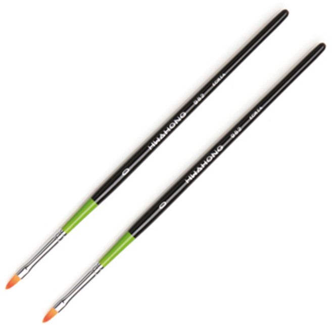 화홍 디자인붓 982, 0호, 2개