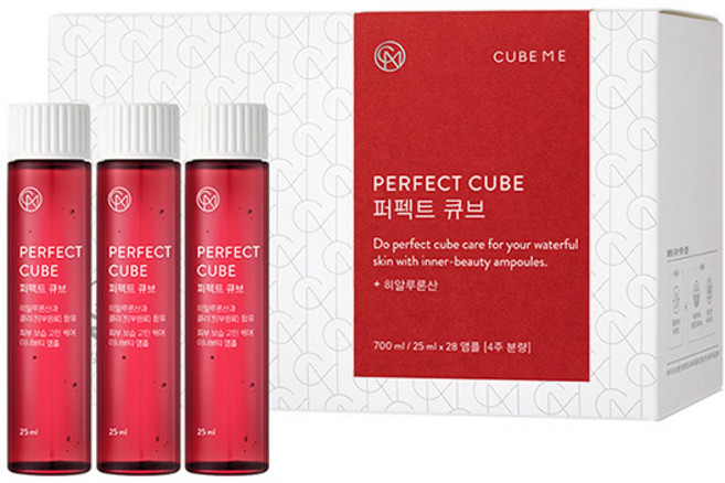 큐브미 퍼펙트 큐브 히알루론산 영양제, 25ml, 28개