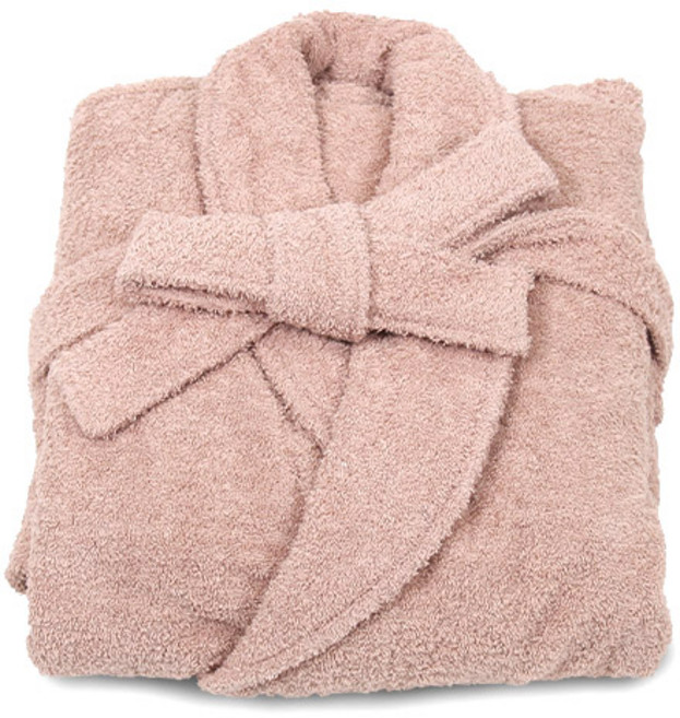 COTTON 100프로 호텔 샤워가운 성인 여성용, 피치, 1개