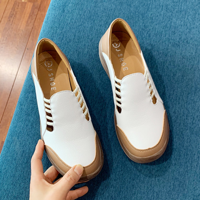 제이슈 여성용 천연소가죽 폭신폭신 잘나가는 캐주얼슈즈