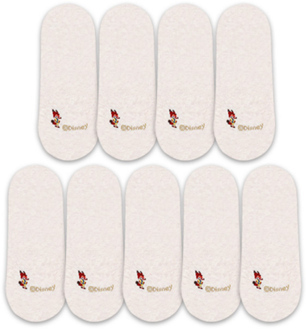 헤이내꼬 여성용 디즈니 베이직 컬러 덧신 9켤레