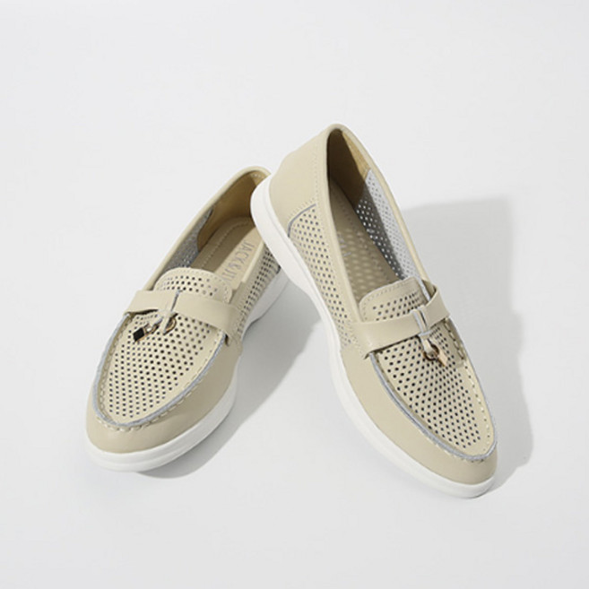 잭앤질 소가죽 펀칭 슬립온 JA0180