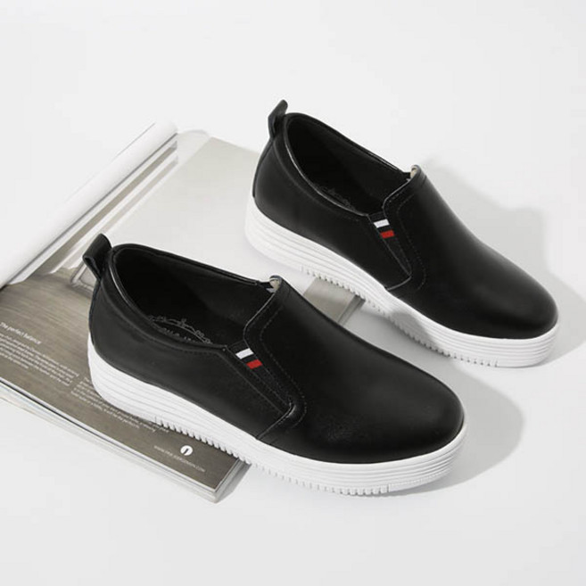 잭앤질 소가죽 딱좋은 키높이 밴딩 슬립온 JA0184