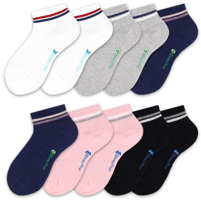 헤이내꼬 여성용 디즈니 몬스터주식회사 링글골지 단목양말 10켤레