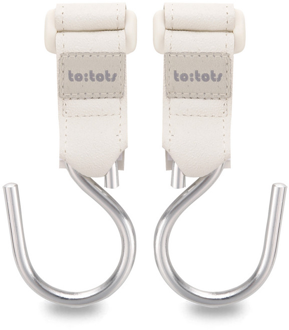 투토츠 유광 특수합금 유모차걸이 2개, 아이보리, 1세트