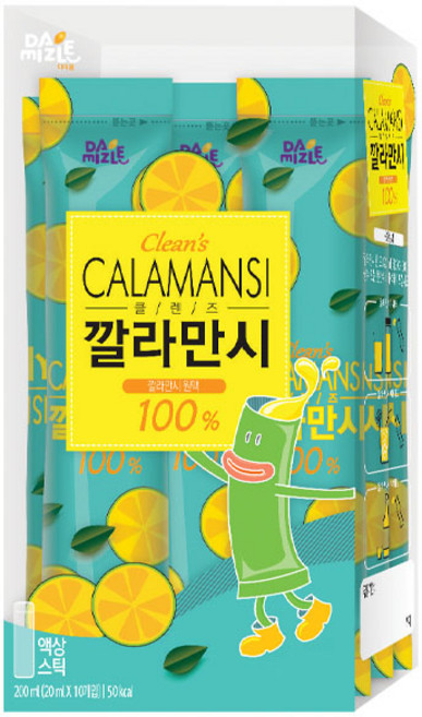 다미즐 클렌즈 깔라만시 스틱, 20ml, 10개입, 1개