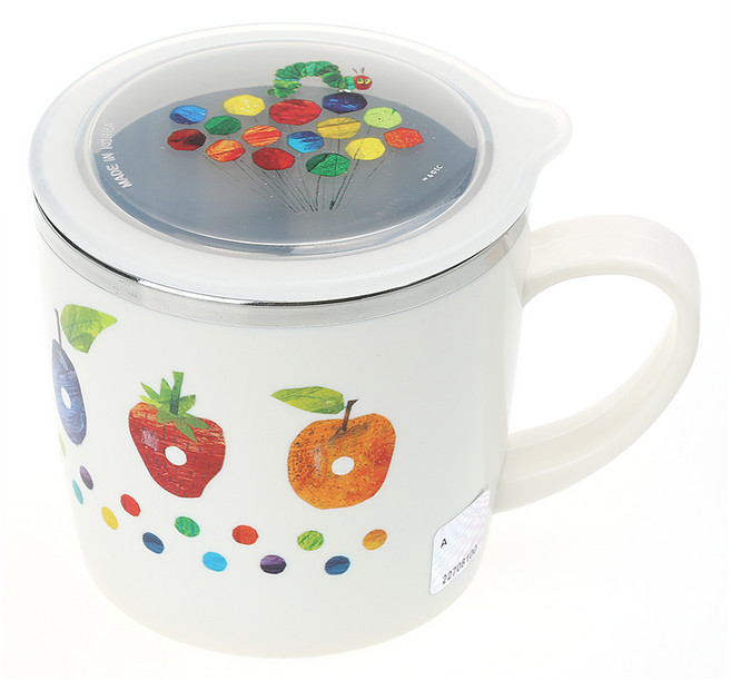 에릭칼 밀폐뚜껑 이중스텐컵, 화이트, 1개, 250ml