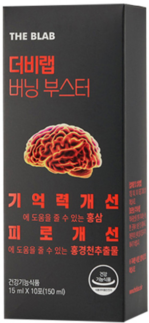 더비랩 버닝 부스터 홍삼 파우치, 15ml, 10개