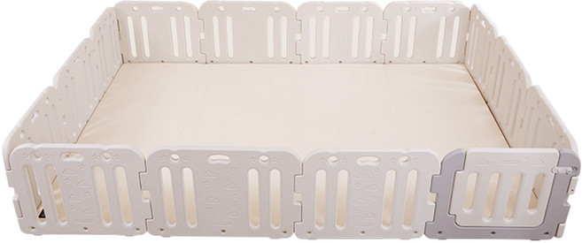 꿈비 도어형 안전문 베이비룸 세트, 코코그레이