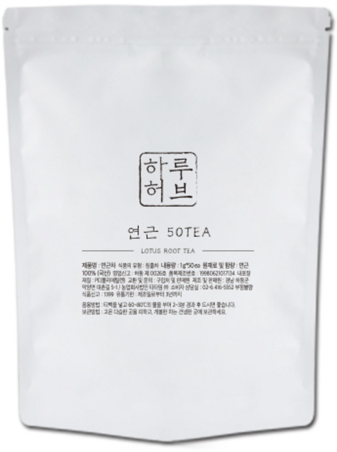 하루허브 연근차 대용량, 1g, 50개입, 1개