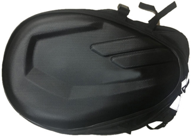 SP모터스 옥스포드 사이드 방수 안장 오토바이 가방, 블랙