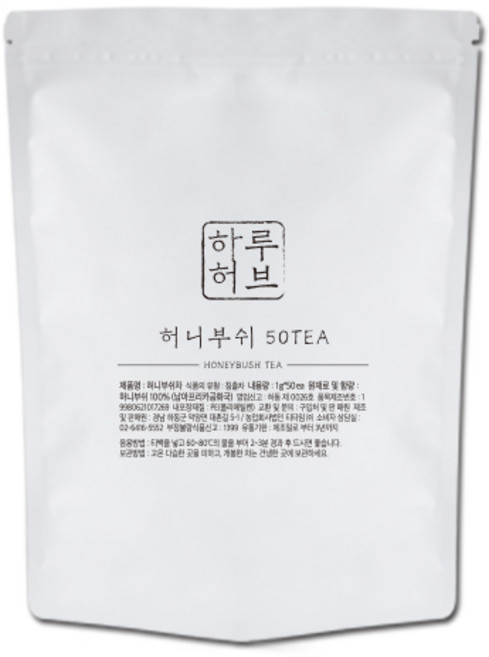하루허브 허니부쉬차 대용량, 1g, 50개입, 1개