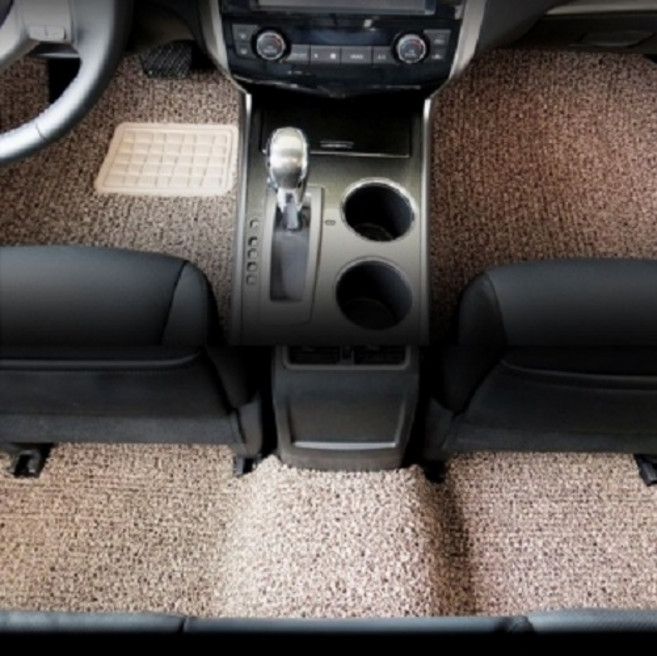 순수 코일 확장형 카매트, 기아 K5 DL3 (2020년~) (3P), 베이지 + 브라운