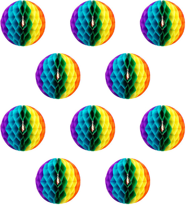 리빙다 허니콤모빌 10p, 레인보우