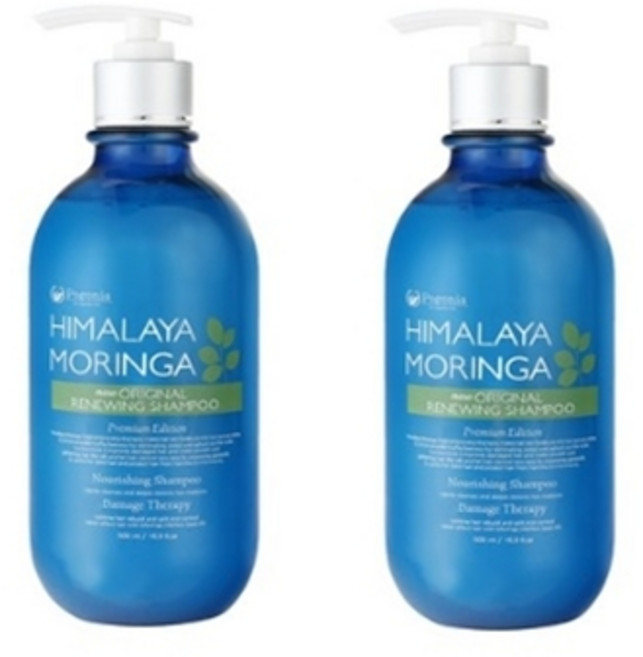 포고니아 히말라야 모링가 리뉴잉 샴푸, 2개, 500ml