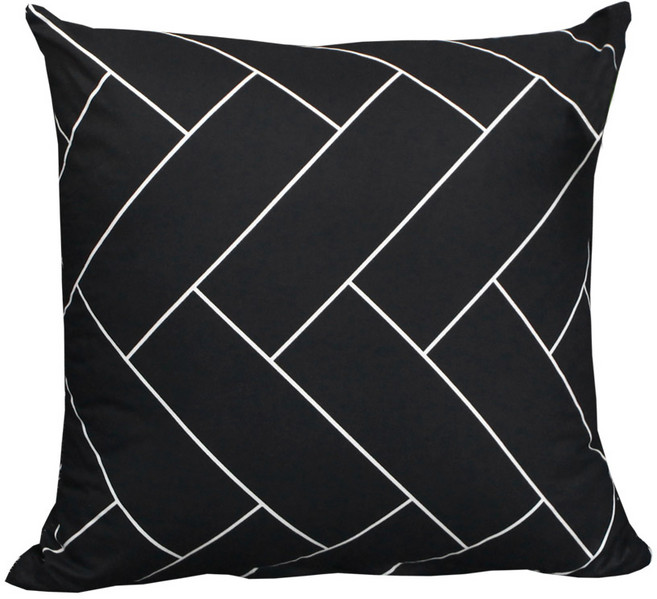 플란넬 쿠션 솜포함, 브릭 블랙