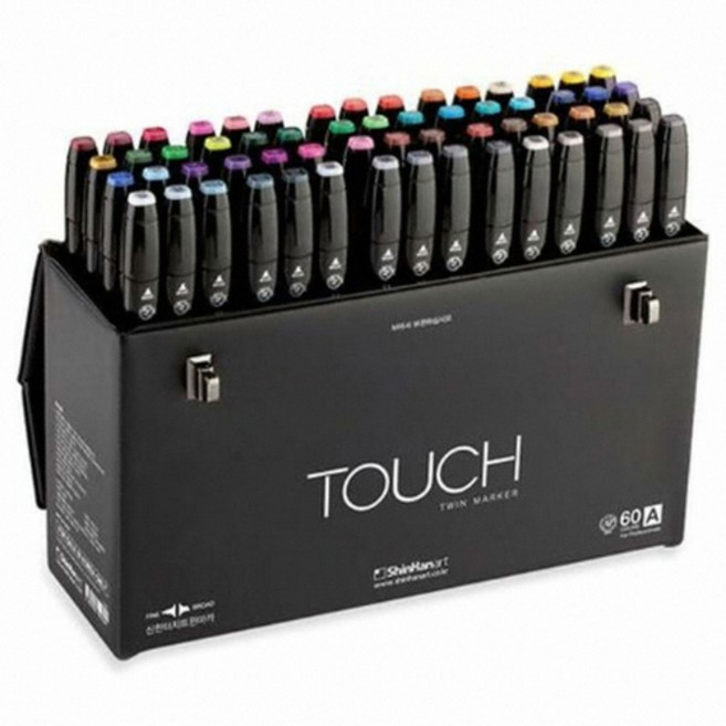 터치 트윈 마카 A세트, 60색, 1세트
