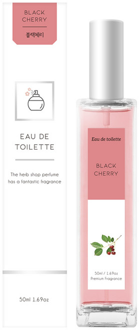 더허브샵 블랙체리 오 드 뚜왈렛, 50ml, 1개