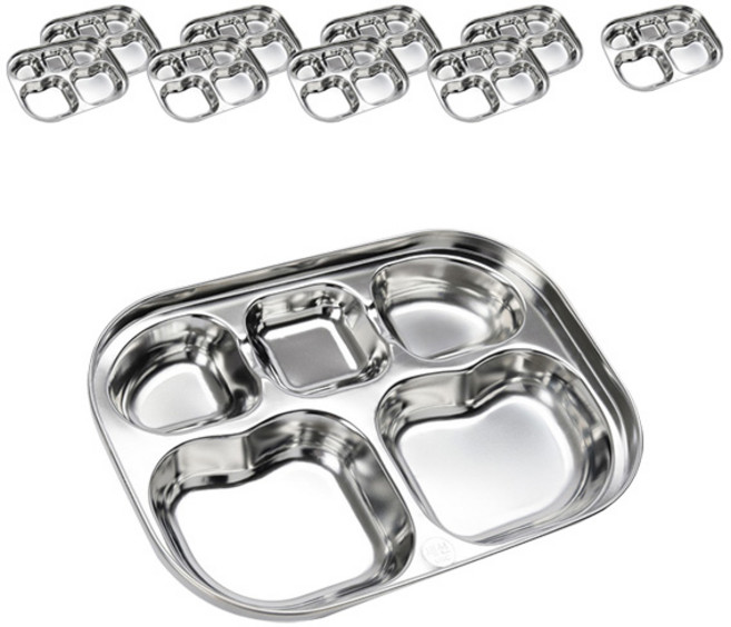 세신유엔씨 UNC 아동용 5구 다이어트 식판, 1개