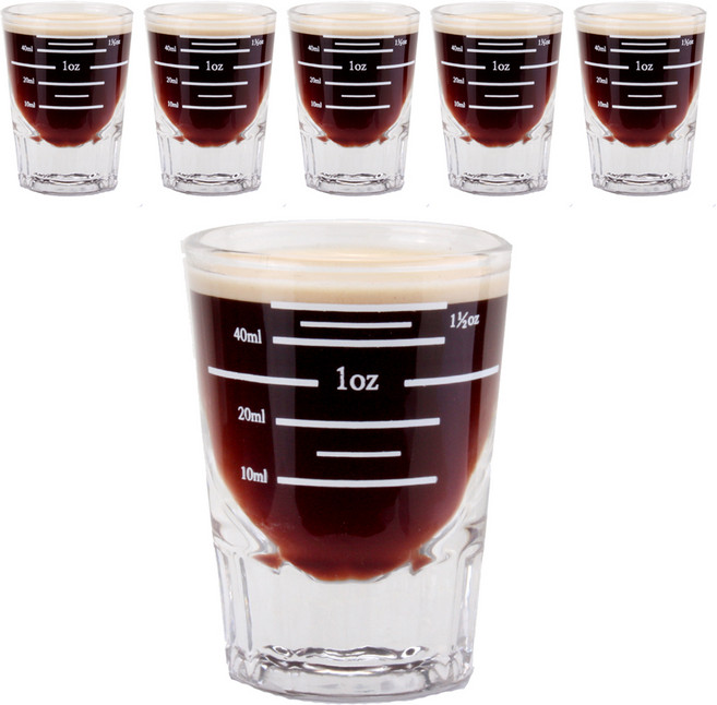 코빙 5라인 샷잔 JG-50 50ml, 혼합색상, 6개