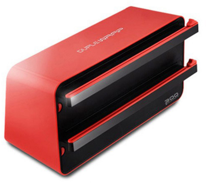 듀플랩 주방랩 커터기 2단, 레드, 1개