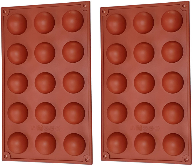 실리콘몰드 반구 4cm 15구, 2개