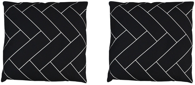 플란넬 브릭 방석 커버 2p + 솜 2p