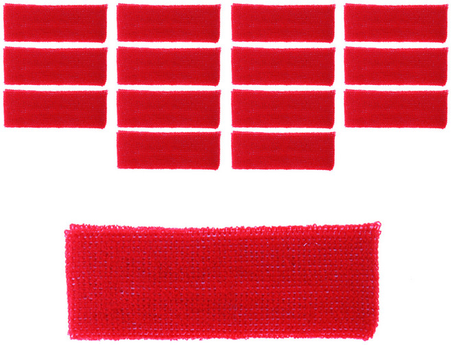 리빙다 체육 헤어 밴드 레드, 15개