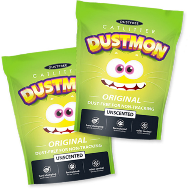 더스트몬 오리지널 벤토나이트 고양이모래, 7kg, 2개, 무향