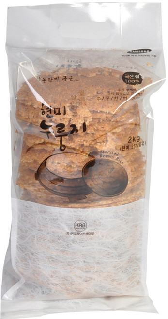 라이스웰 쌀눈이 살아있는 현미 누룽지, 2kg, 1개