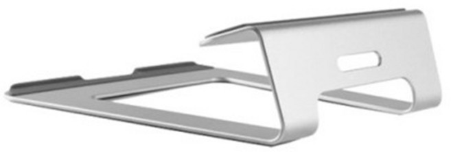 애니클리어 프리미엄 알루미늄 노트북 거치대 받침대 AP-1, 실버, 1개