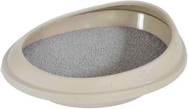 푸르미 고양이 평판 화장실 + 모래삽, 아이보리, 1개