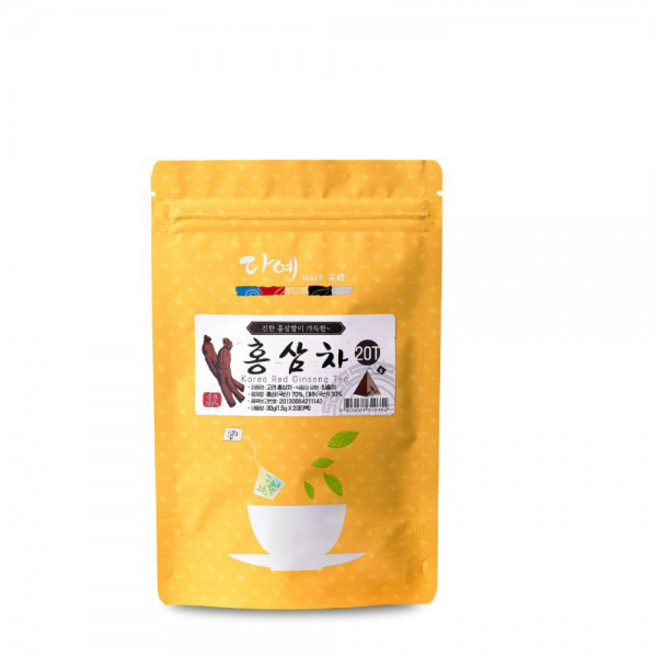 다예 6년근 고려 홍삼차, 1.5g, 20개입, 1개