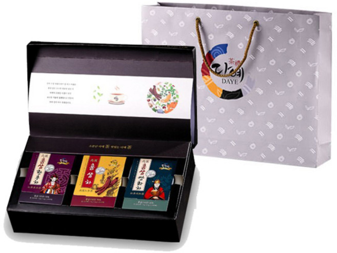 다예 6년근 홍삼차 수 선물세트, 홍삼쌍화차 10p + 홍삼차 10p + 홍삼황후차 10p, 1세트
