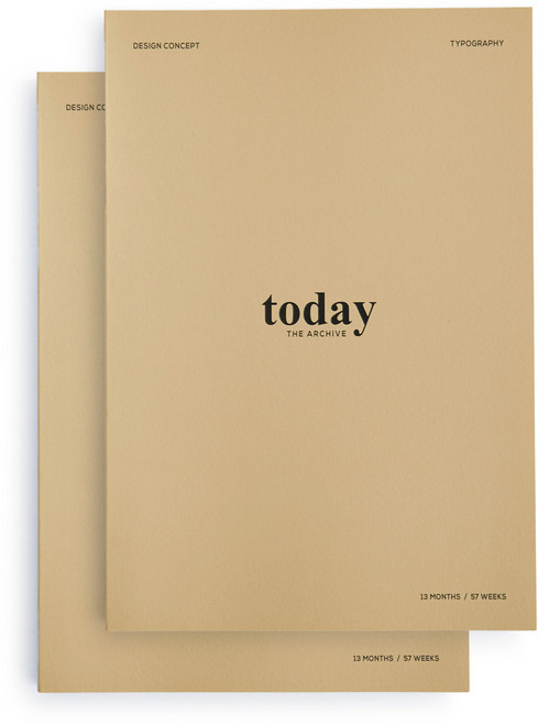 FunnYmade 萬年型日誌, 2本, 米色