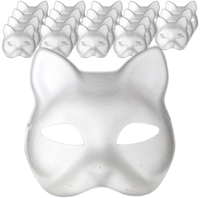 파티공구 만들기 가면, 고양이, 20개