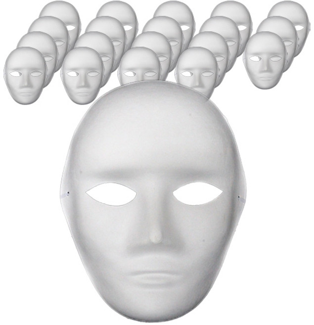 파티공구 만들기 가면, 사람얼굴, 20개