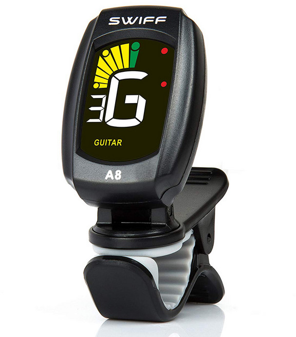 SWIFF 컬러 스크린 기타 튜너기, 1개
