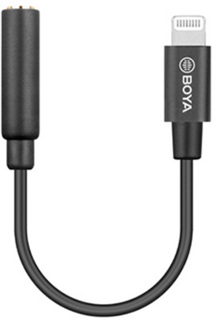 보야 TRRS Famale to Lightning Male 오디오 아답터 BY-K3 3.5mm, 혼합색상, 1개