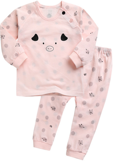 그린베베 아동용 피그 긴팔 쟈가드 내의 상하세트