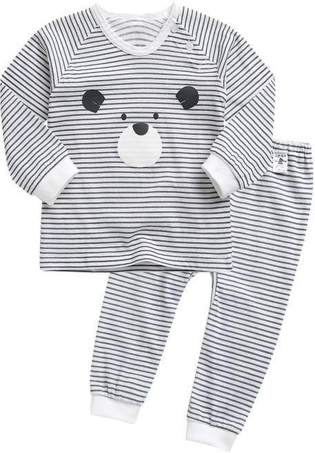 그린베베 아동용 퓨어곰 긴팔 쟈가드 내의 상하세트