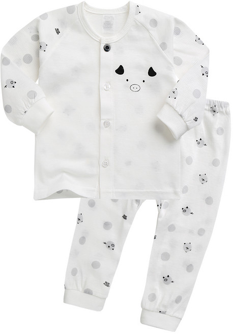 그린베베 아동용 피그 긴팔 쟈가드 내의 상하세트